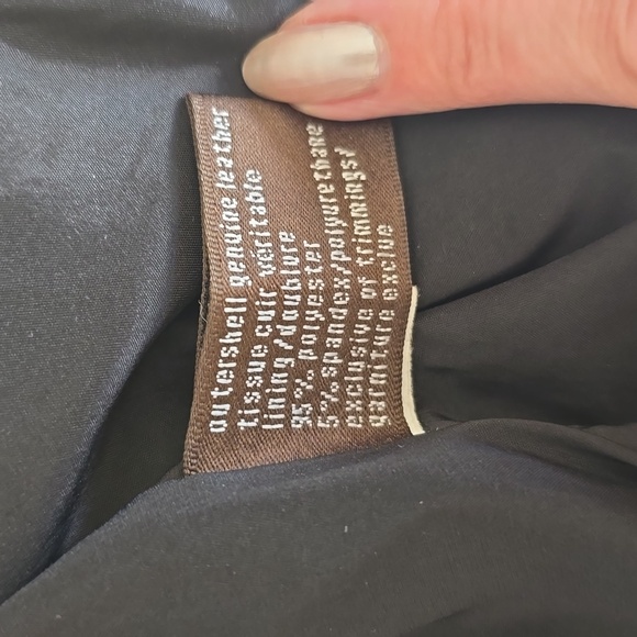 Cropped leather jacket - Picture 5 of 15